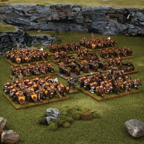 dwarf miniatures mega army kings of war mantic 28mm fantasy Colour Shot