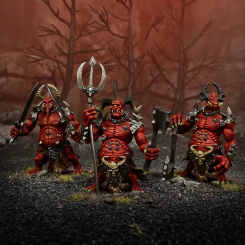 kings of war abyssal molochs red devil imp 28mm colour shot Colour Shot