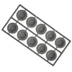 Bases Plastic Frame 25mm Round Grey 10