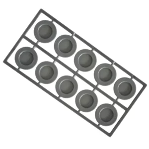 Bases Plastic Frame 25mm Round Grey 10