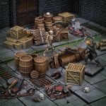 Fantasy Terrain: Dungeon Crates and Barrels Colour Shot