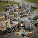 Fantasy Miniatures: Abandoned Town Colour Shot