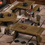 Fantasy Miniatures: Tables and Chairs Colour Shot