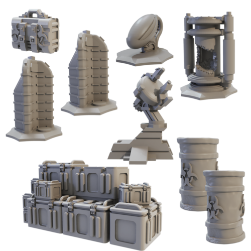 Terrain Crate sci-fi objectives contents