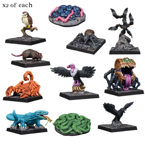 dungeon adventures critters animals 28mm pvc contents