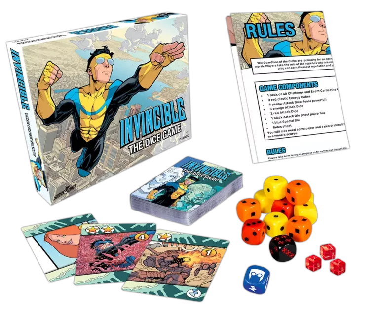 invincible dice game product shot