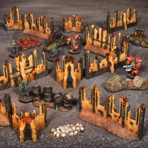 gothic ruins suitable for 40k, killzone, firefight and deadzone Colour Shot