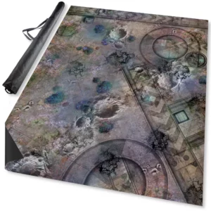 40k Gaming Mat – 60″ x 44″ Neoprene ‘Grim Battlefield’