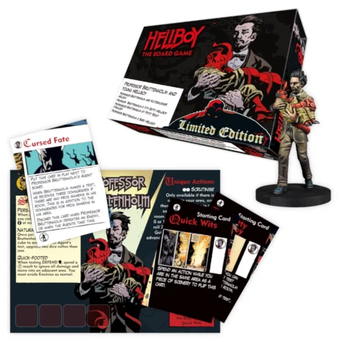 hellboy the board game professor bruttenholm booster contents