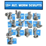 Worms the board game alternate sculpts