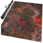 40k Gaming Mat – 60″ x 44″ Neoprene ‘Hellscape’