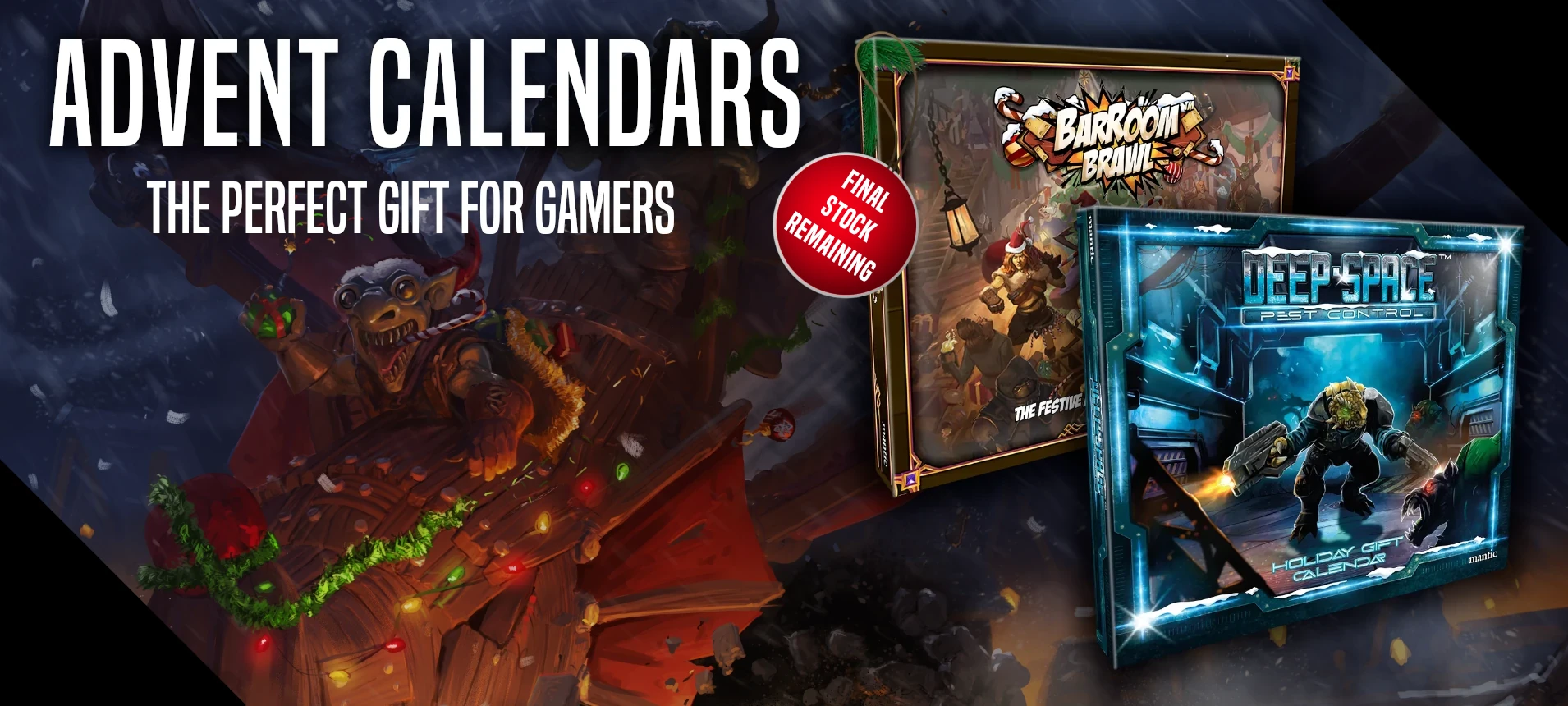 mantic advent calendars 2024 for gamers running out