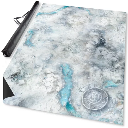 snowfield 40k gaming mat 60x44